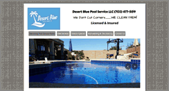 Desktop Screenshot of desertbluepoolservice.com