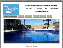 Tablet Screenshot of desertbluepoolservice.com